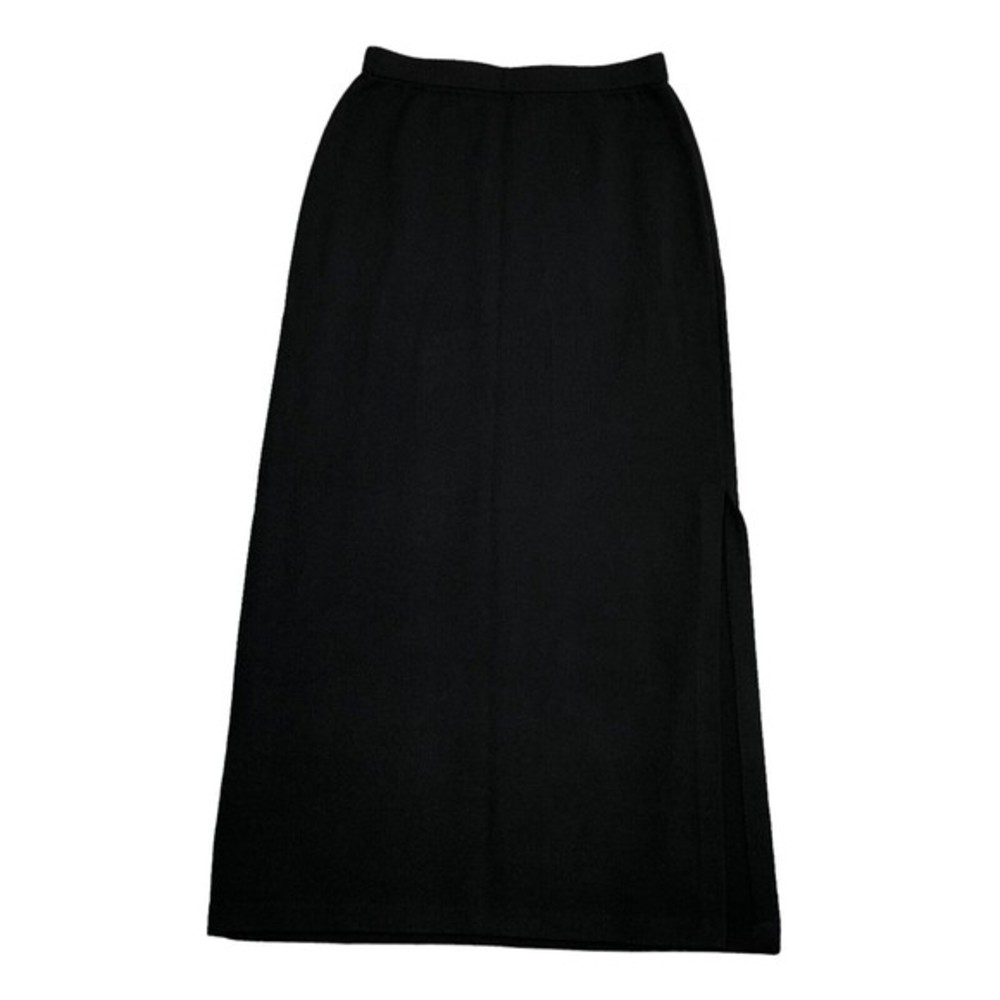 St. John Black A-Line Skirt